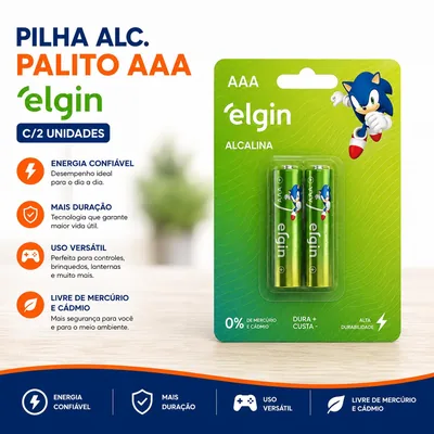 Pilha Alc. Palito Aaa Panasonic/elgin C/2 (33349/68091)