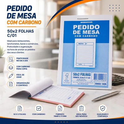 Pedido Mesa C/carbono 50X2 C/01 (4858)