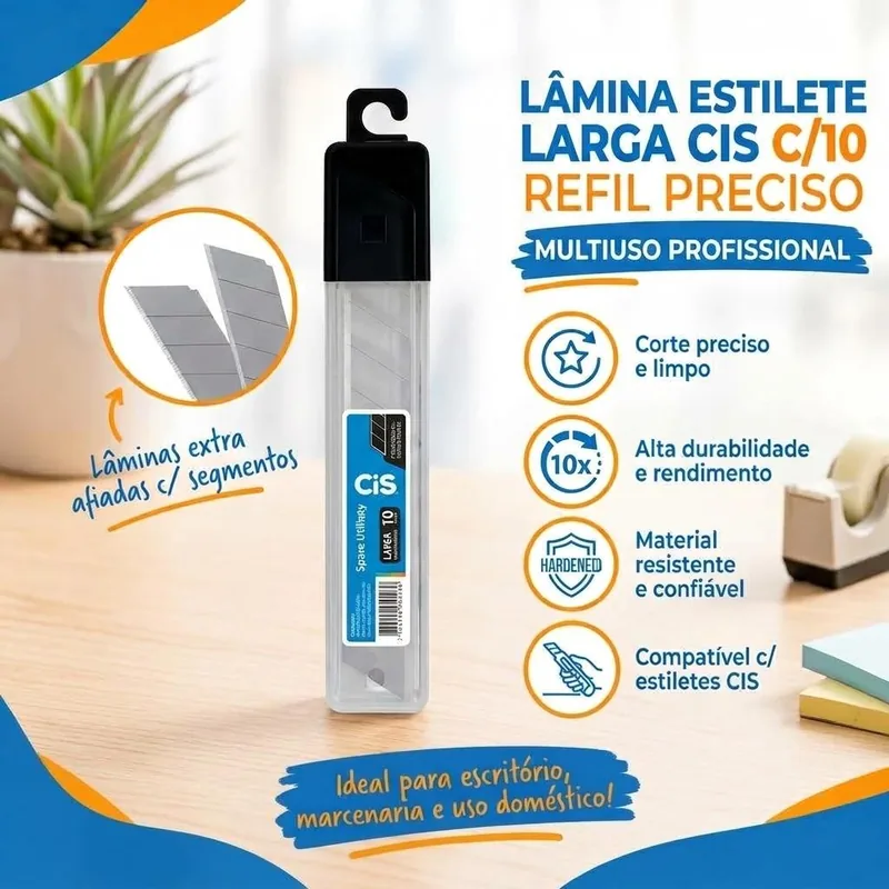 Lamina Estilete Estreita Cis C/10 (3227)