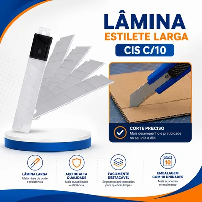 Lamina Estilete Larga Cis C/10 (3226)