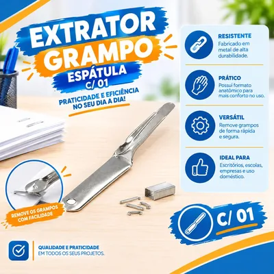 Extrator Grampo Espatula CAVIA-CA-111 c/ 01 (23710)