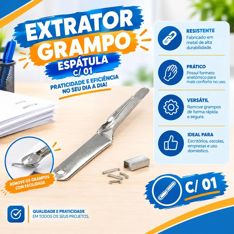Extrator Grampo Espatula CAVIA-CA-111 c/ 01 (23710)