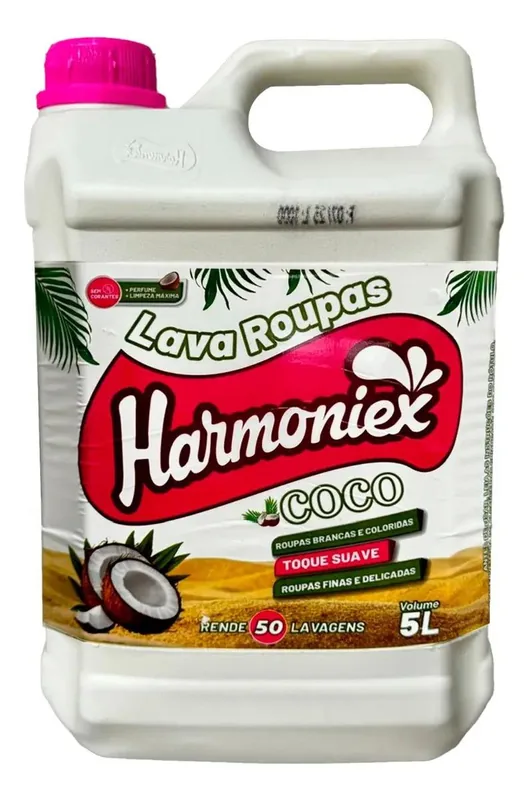 Lava Roupa Coco Harmoniex - 5 Lts