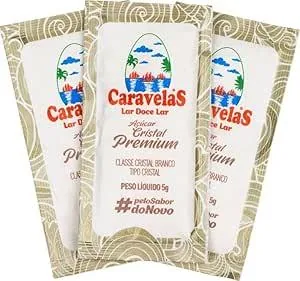 Acucar Sache Caravelas/mais Doce/guarani C/100 X 5 Gr