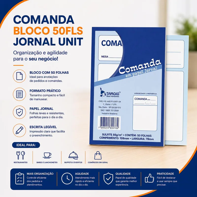 Comanda Bloco 50FLS Tamoio Jornal Unit (61219)