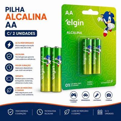 Pilha Alc. Peq. Aa Elgin/maxprint C/2 (68087)