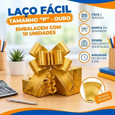 Laco Facil "p" 11X210MM C/10 Ouro Best