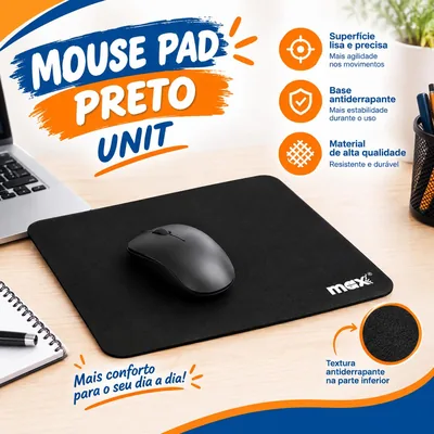 Mouse Pad Maxprint Preto Unit (83429)