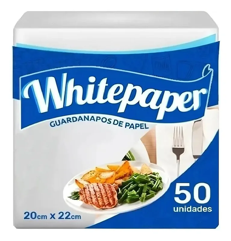 Guardanapo (20X22) Whitepaper (crepado) C/50