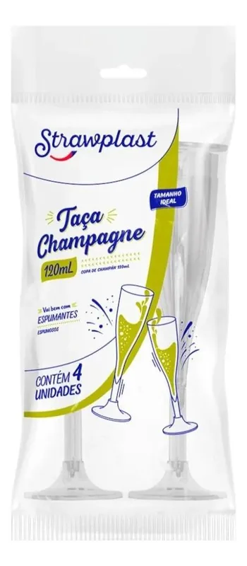 Taca Cristal 120 Ml (champagne) Straw 676 C/4
