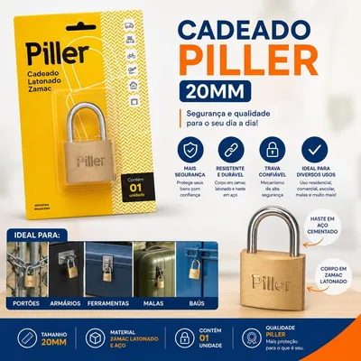 Cadeado Piller 20MM (132583)