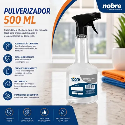 Borrifador 500 Ml Trans (35654) Nobre Un