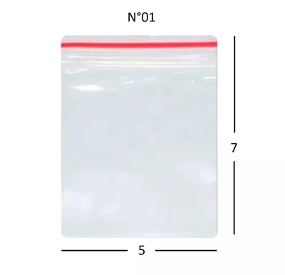 Saco Plastico (zip) N 01 05X07X0,08 C/100