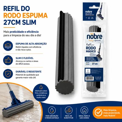 Refil do Rodo Espuma 27CM Slim LJA-025 (40173)