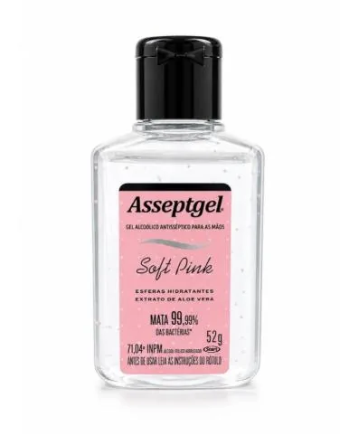 Alcool Gel Soft Pink Asseptgel 70 Inpm (28047) C/52G