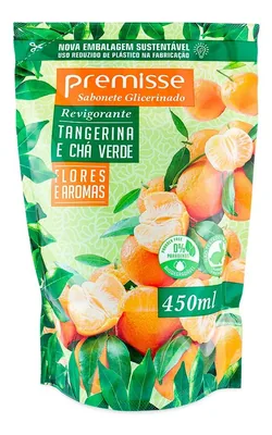Sabonete Liq. Tangerina e Cha Verde Premisse Refil 450 Ml