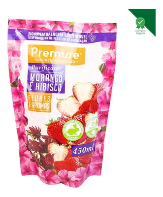 Sabonete Liq. Morango e Hibiscus Premisse Refil 450ML