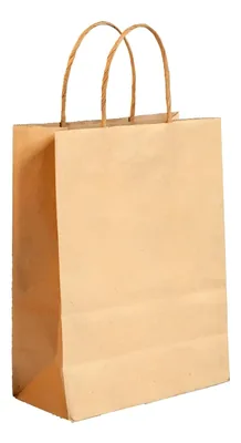 Sacola Kraft Sos - Pp c/ Alca (12X6,5X22) Uni.